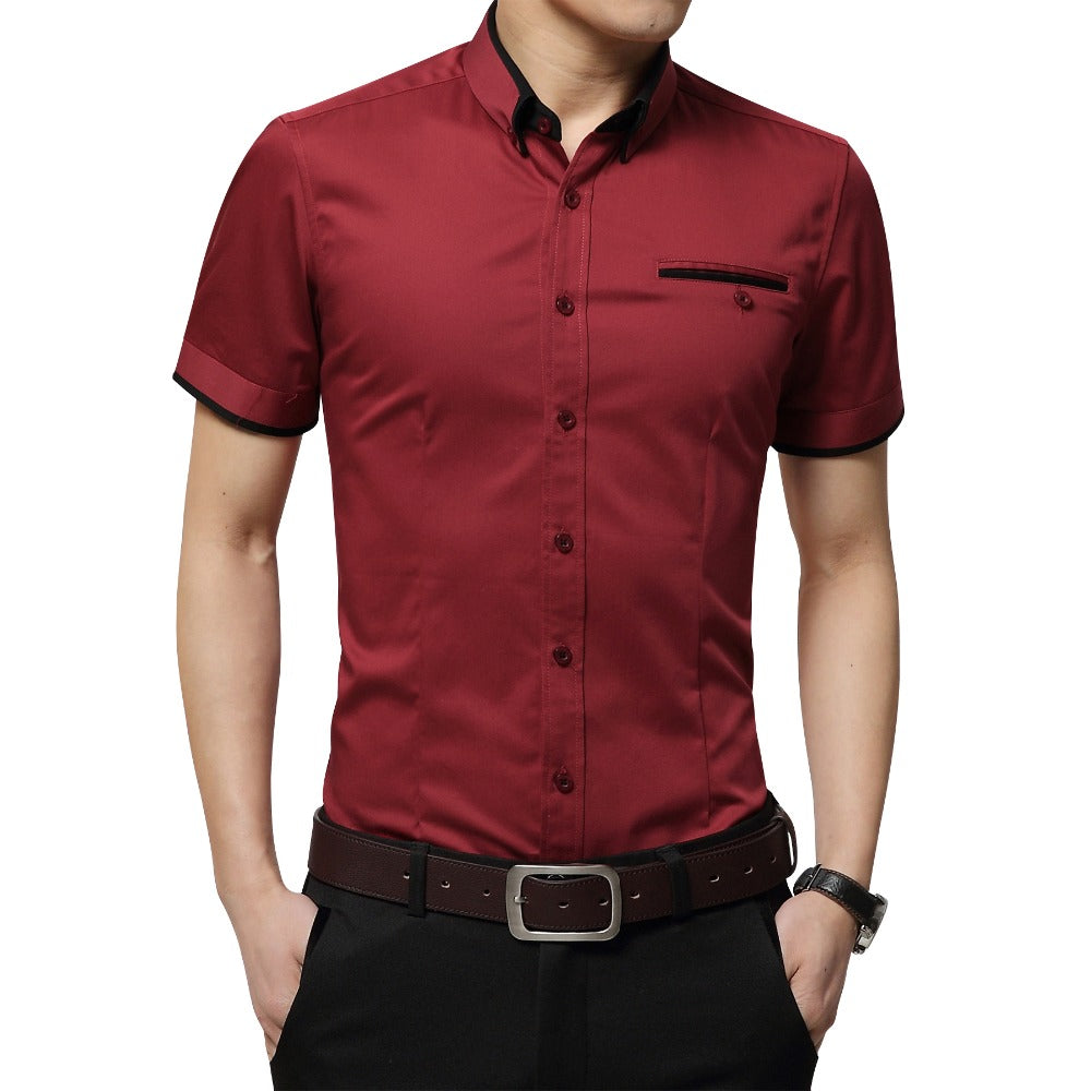 Business Shirt with Short Sleeves