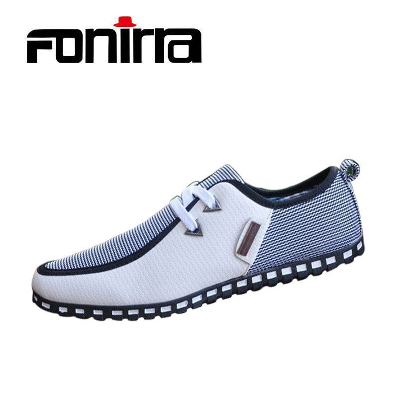 Striped Men's Casual Shoes