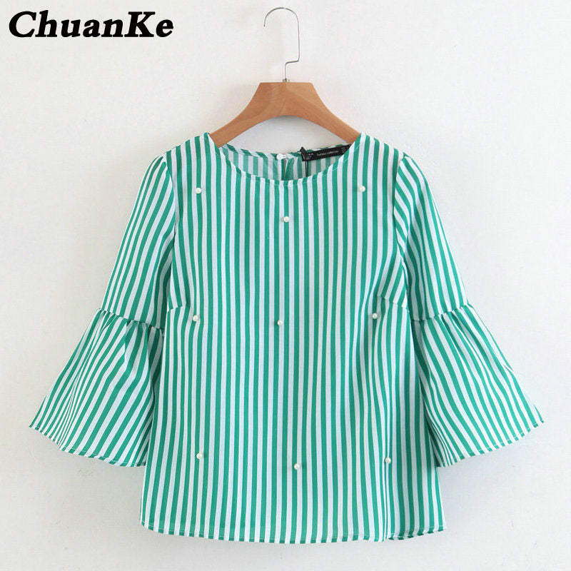 Elegant Striped Blouse