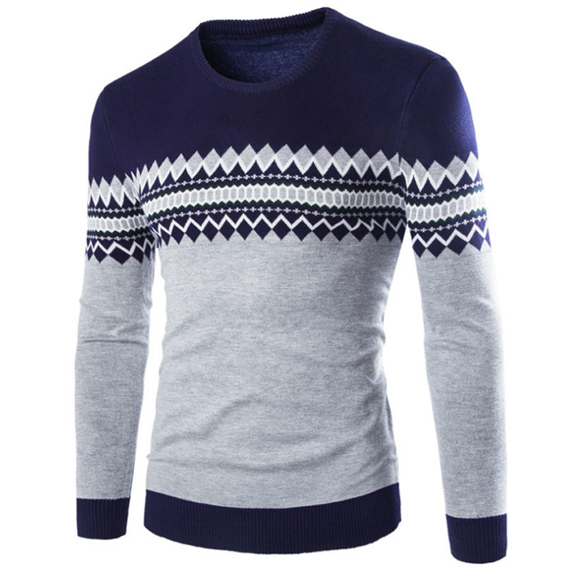 Patchwork Knitted Pullover