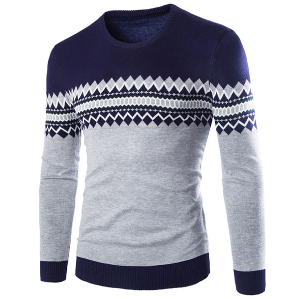 Patchwork Knitted Pullover