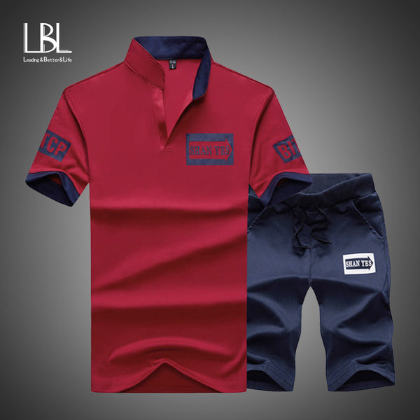 Stand Collar Men's Set