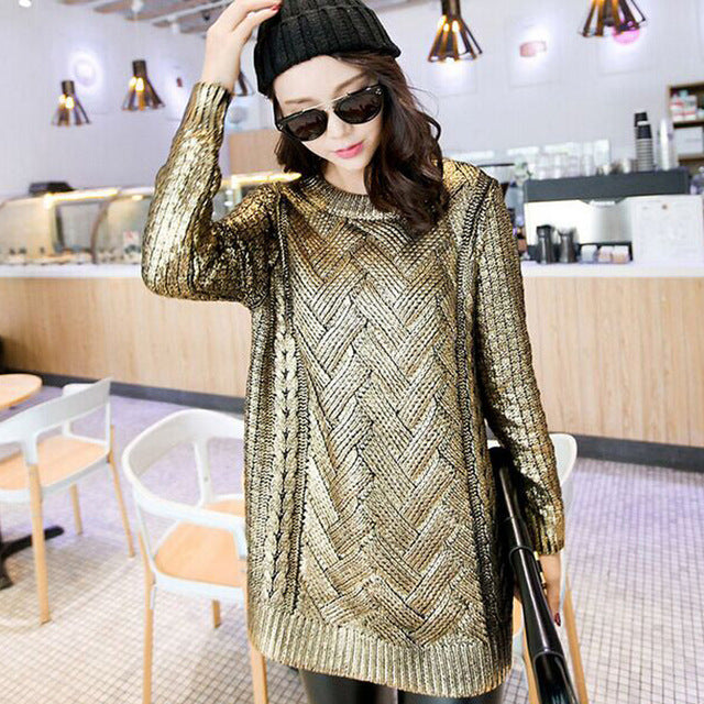 Round Necked Casual Sweaters