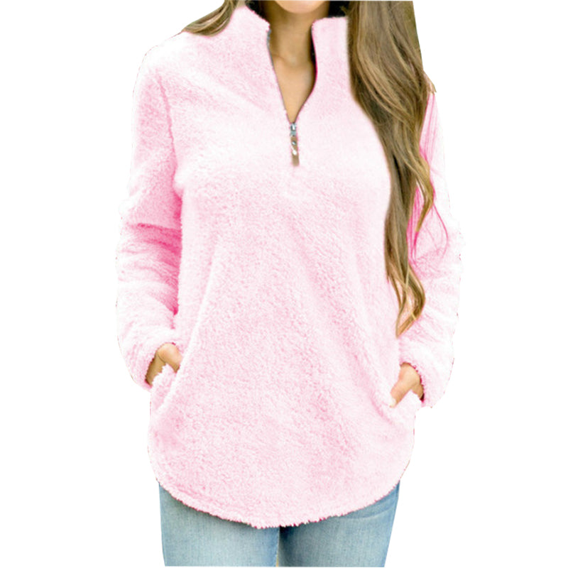 Women Zipper Pullover