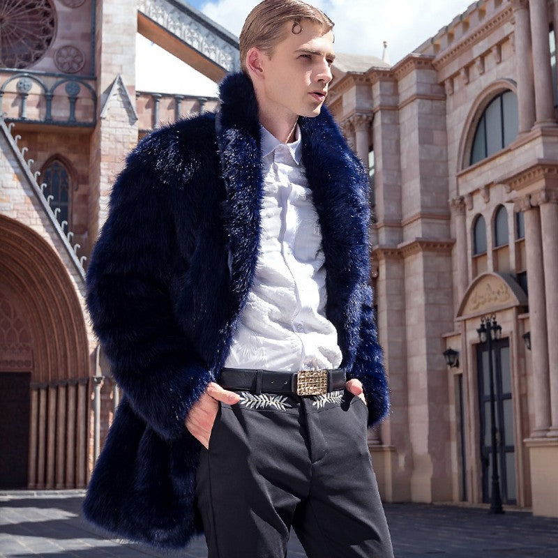 Thick Faux Fox Fur Jacket