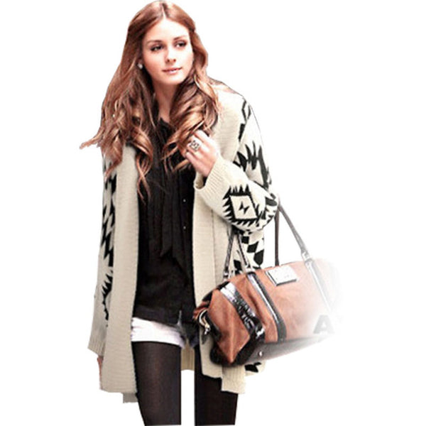 Sweater with Diamond  Patterns