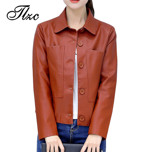 Button Leather Jackets