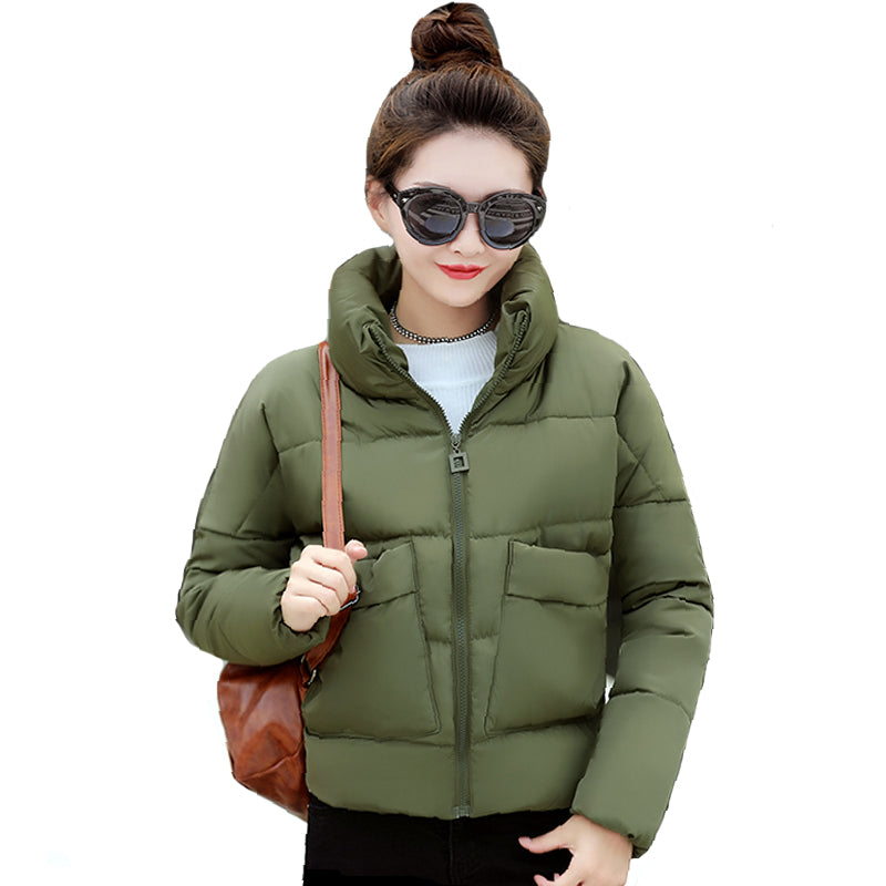 Winter Jacket with Stand Collar