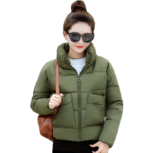 Winter Jacket with Stand Collar