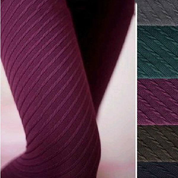 Cotton Vertical Twill Pattern Hosiery