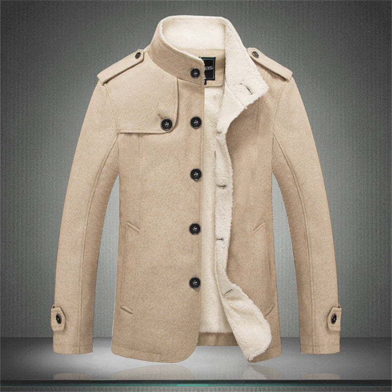 Stand Collar Slim Coat