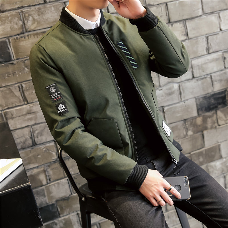 Applique Collar Casual Jacket