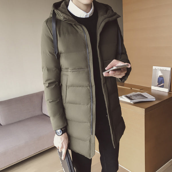 Long Hooded Cotton Coat
