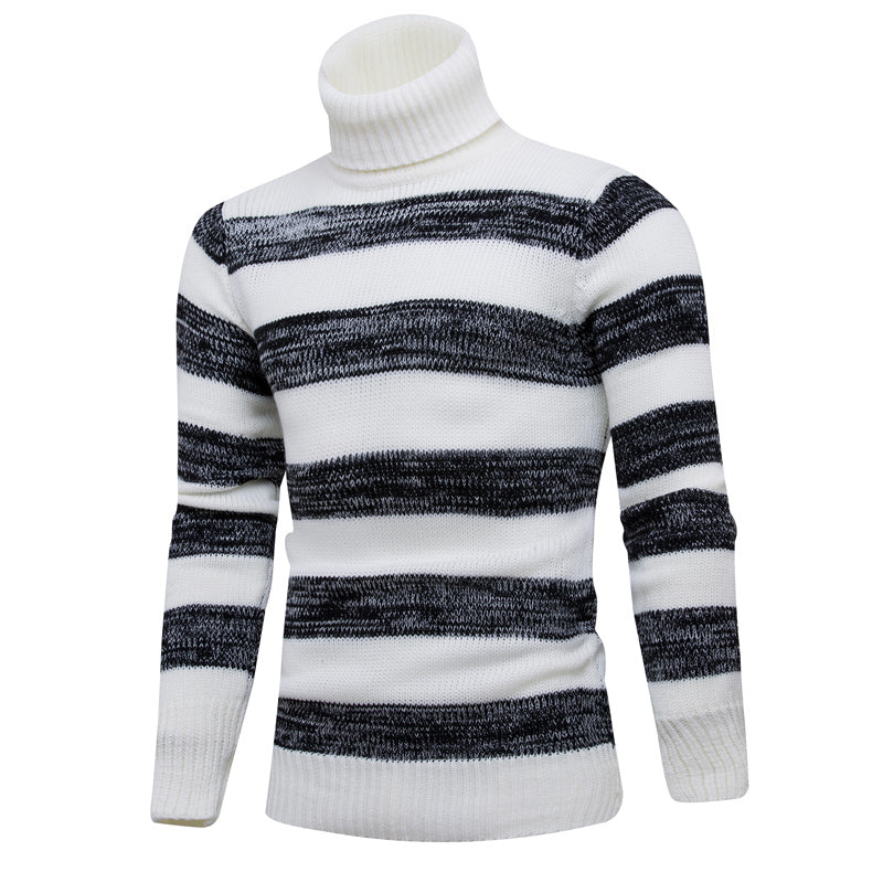 High Collar Wool Casual Sweater
