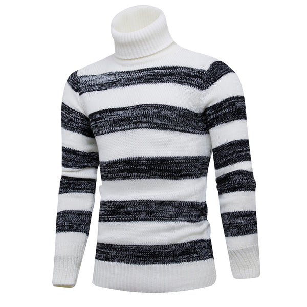 High Collar Wool Casual Sweater